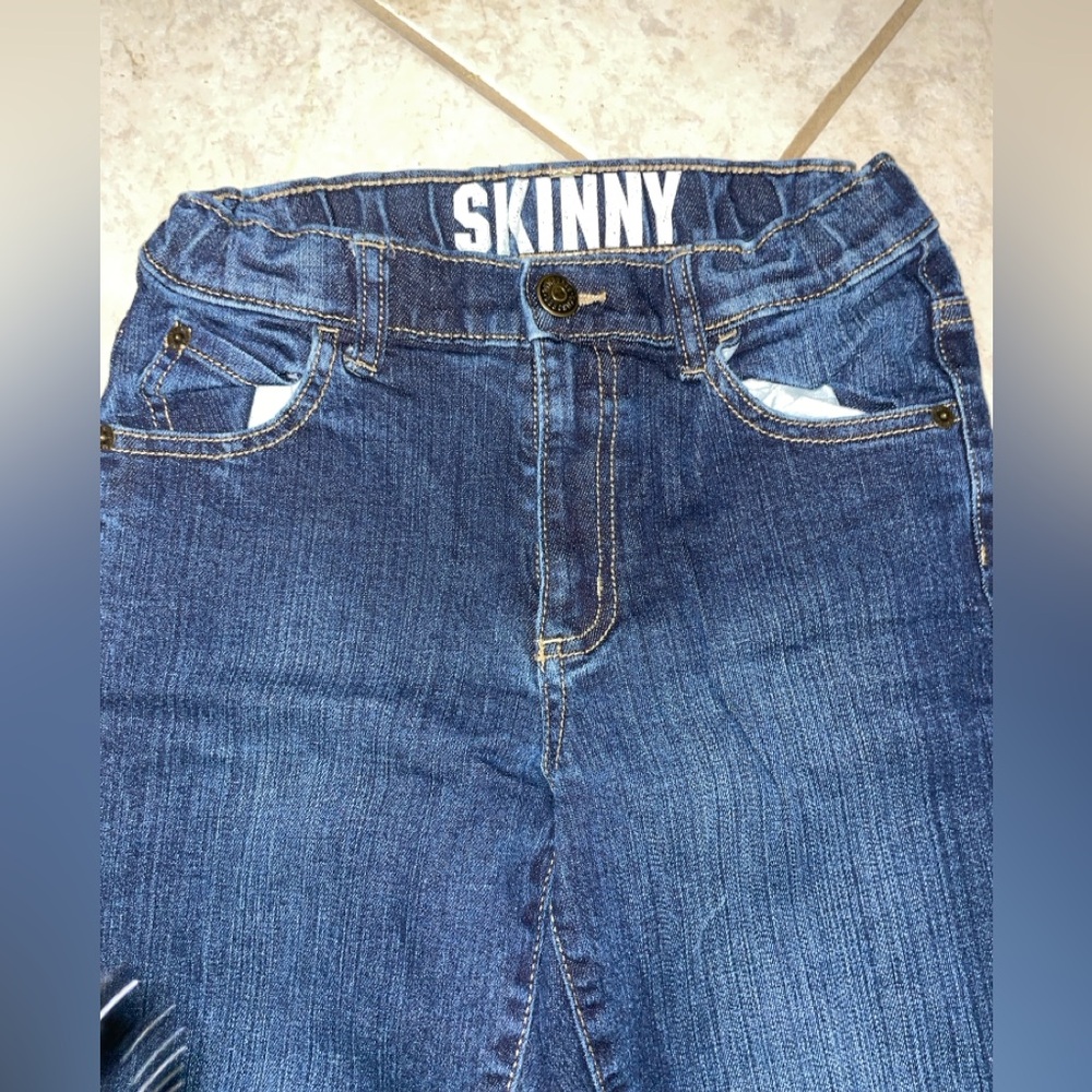 Gymboree Boys Blue Jeans Size 12 adjustable waist straps - Picture 3 of 5